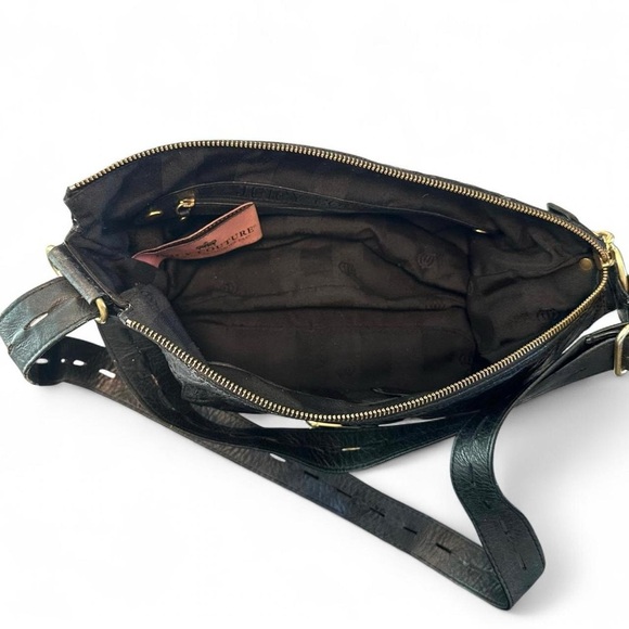 Juicy Couture Vintage Black Leather Shoulder/Crossbody Bag Y2K - Picture 5 of 8